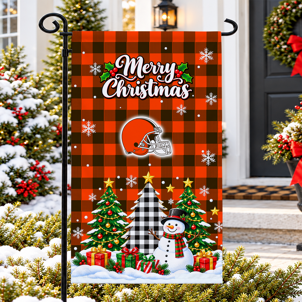 [SPECIAL OFFER] NEW CUSTOMIZED NFL29 CLB THE BROWNS GARDEN FLAG