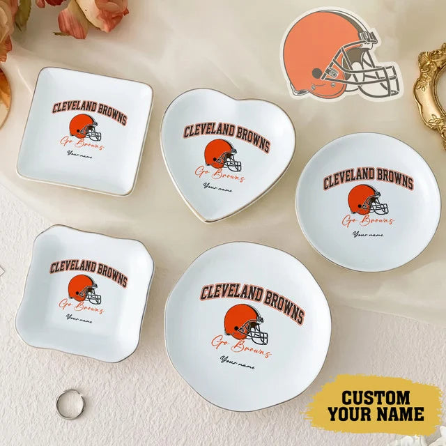 [SPECIAL OFFER] NEW CUSTOMIZED NFL29 CLB THE BROWNS JEWELRY DISH - 5 SHAPES