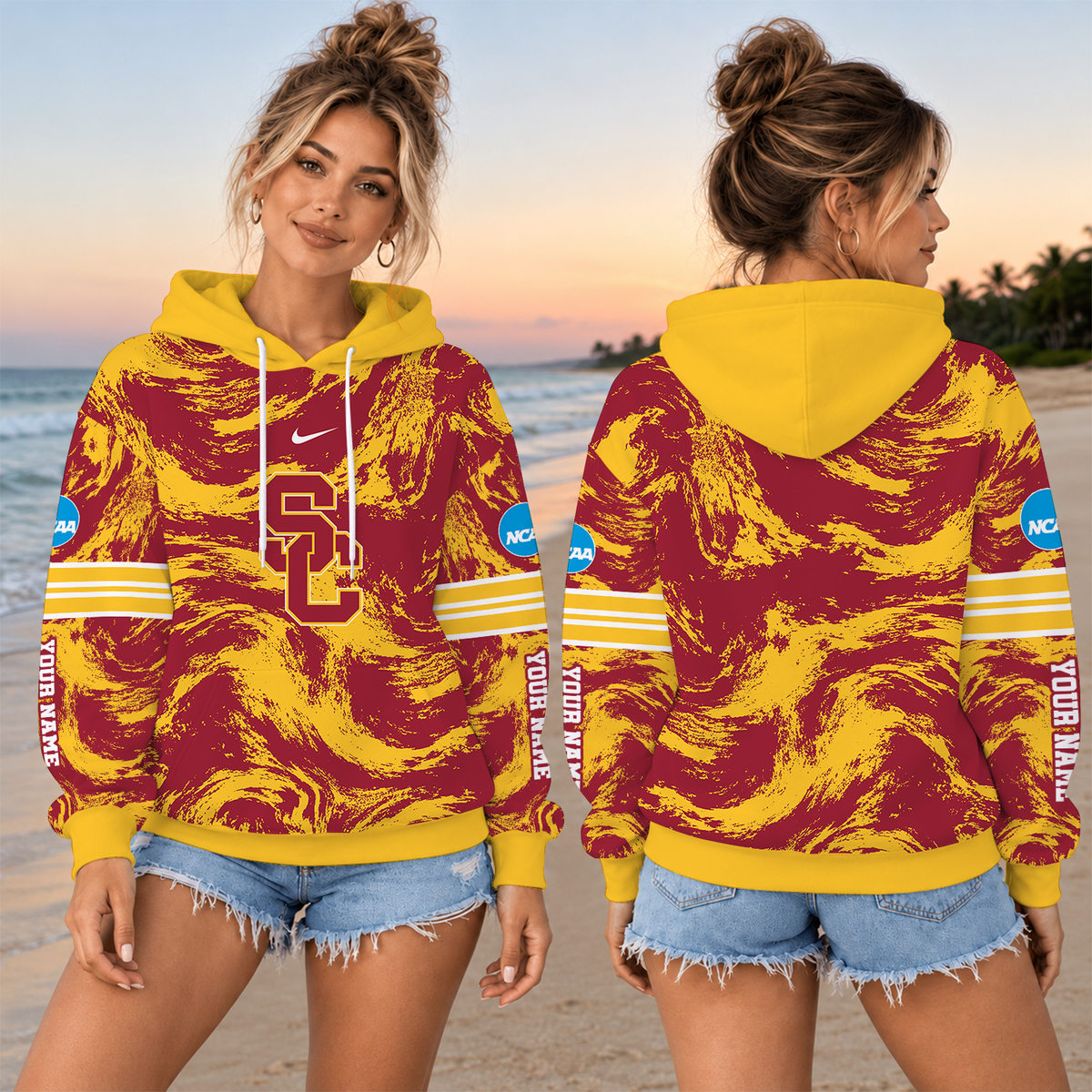 [BIG SALE] PERSONALIZED UNI03 USC USC TROJANS T-SHIRT, HOODIE & ZIP HOODIE