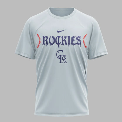 [FLASH SALE] NEW CUSTOMIZED MLB30 COR COLORADO ROCKIES MUTICOLOR T-SHIRT
