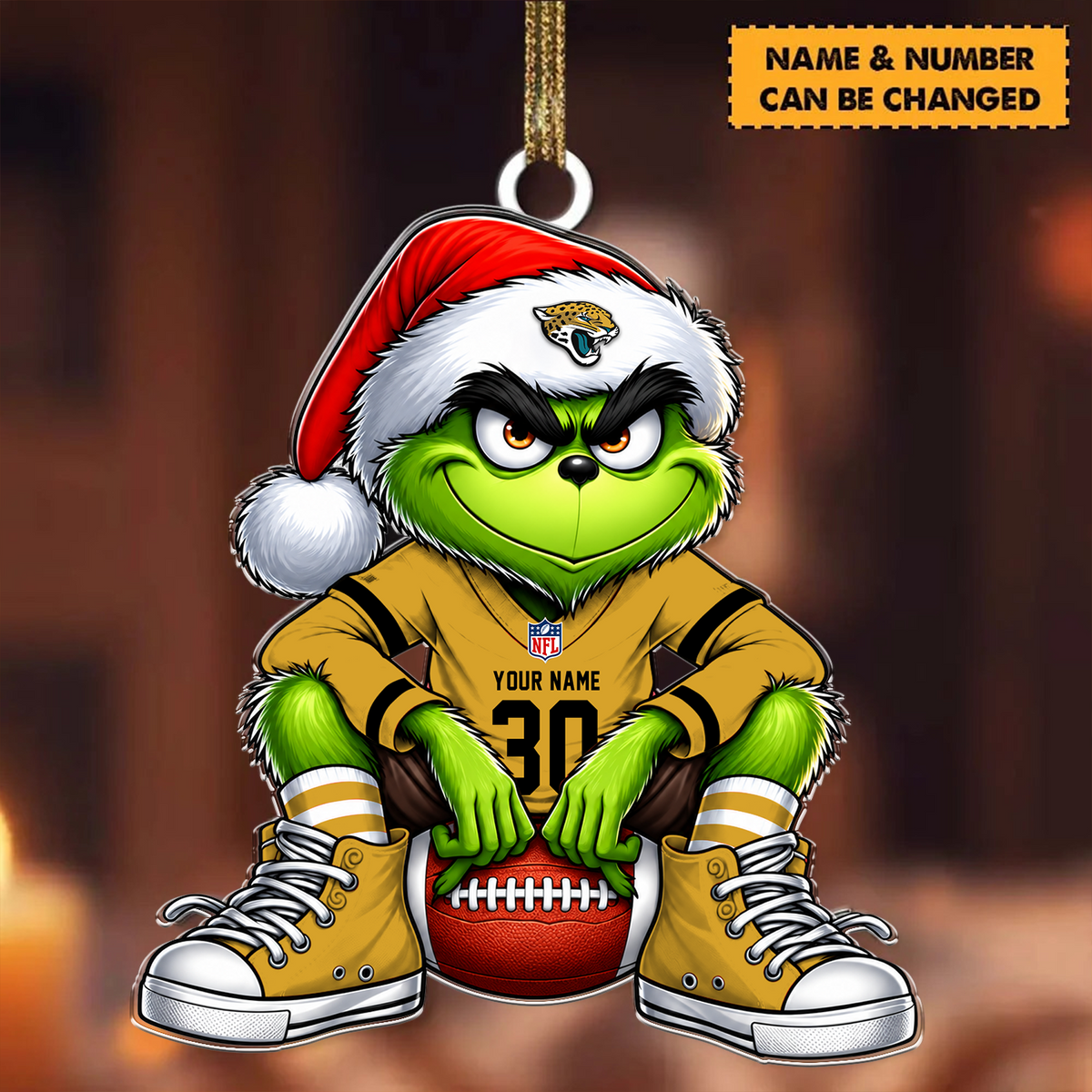 [SPECIAL OFFER] NEW CUSTOMIZED NFL30 JSJ THE JAGUARS ACRYLIC ORNAMENT