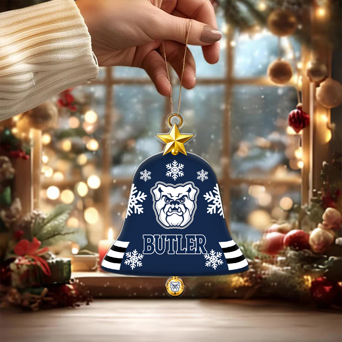 [BIG DEAL] PERSONALIZED UNI31 BTB BUTLER BULLDOGS CHRISTMAS ACRYLIC ORNAMENT
