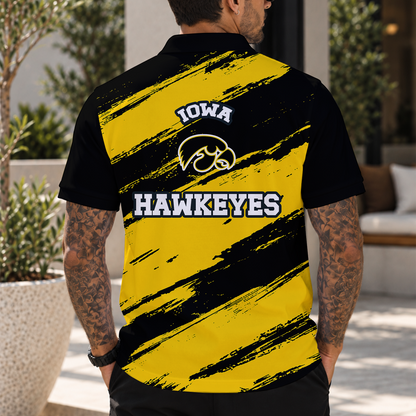 [BIG SALE] PERSONALIZED UNI31 IWH IOWA HAWKEYES POLO SHIRT