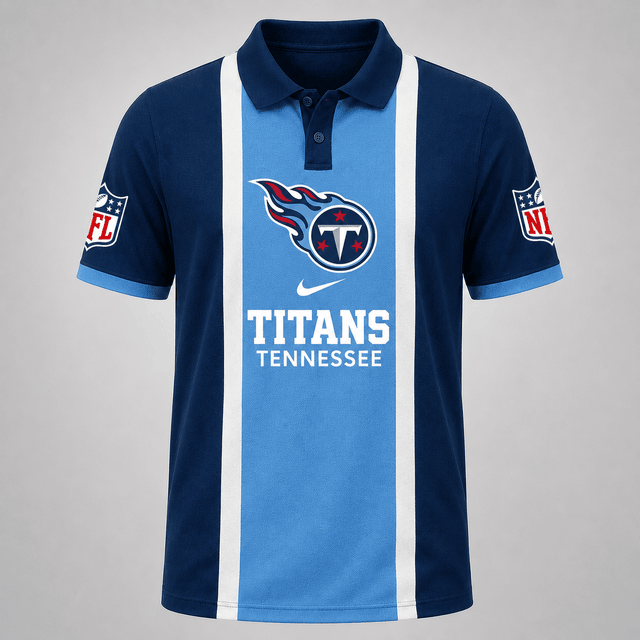 [SPECIAL OFFER] NEW CUSTOMIZED NFL31 TST THE TITANS POLO SHIRT