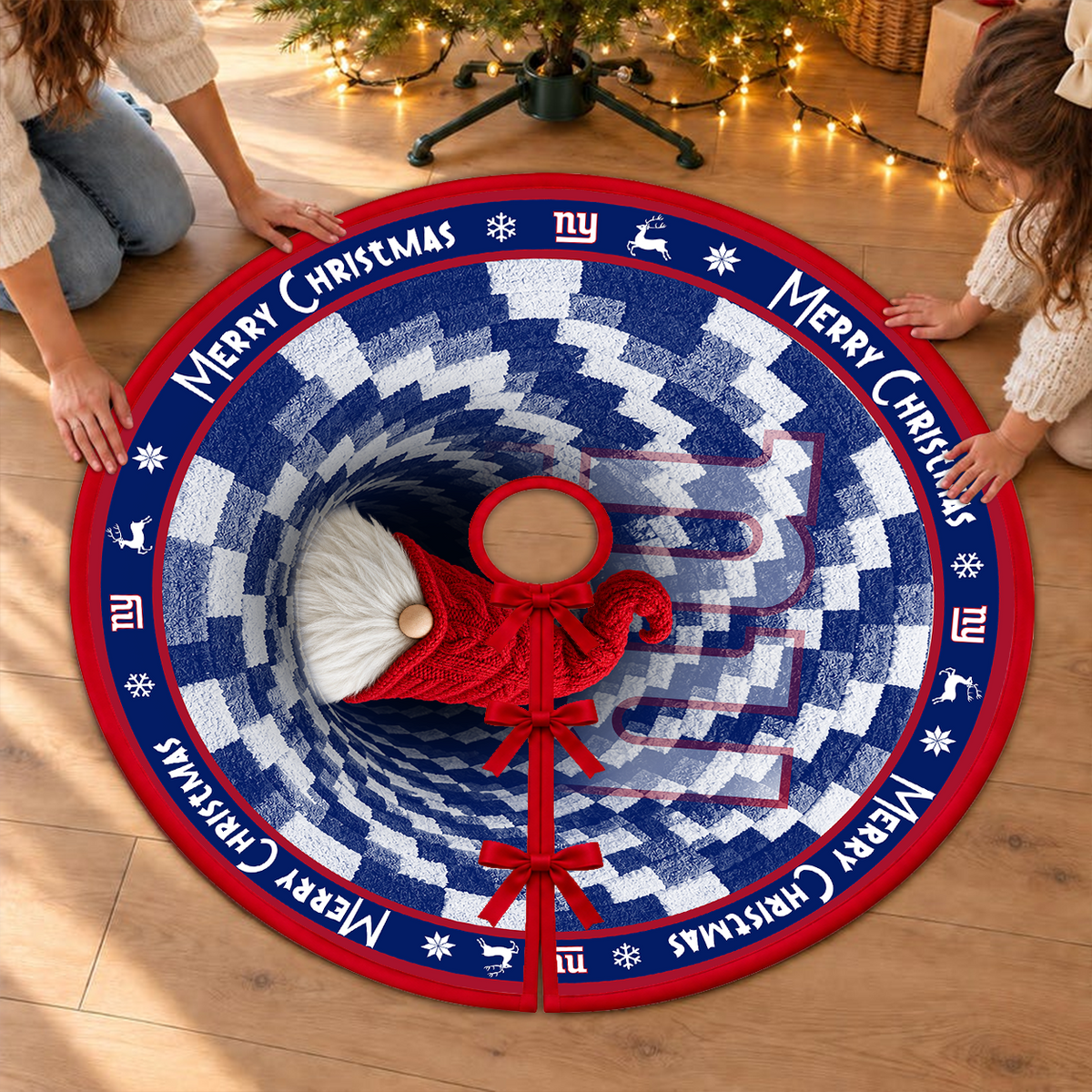 [SPECIAL OFFER] NEW CUSTOMIZED NFL32 NYG THE GIANTS CHRISTMAS TREE SKIRT