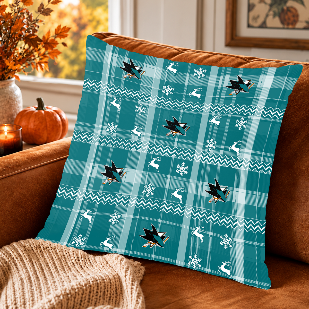 [SUPER SALE] NEW CUSTOMIZED NHL32 SJS THE SHARKS ENVELOPE PILLOW CASE