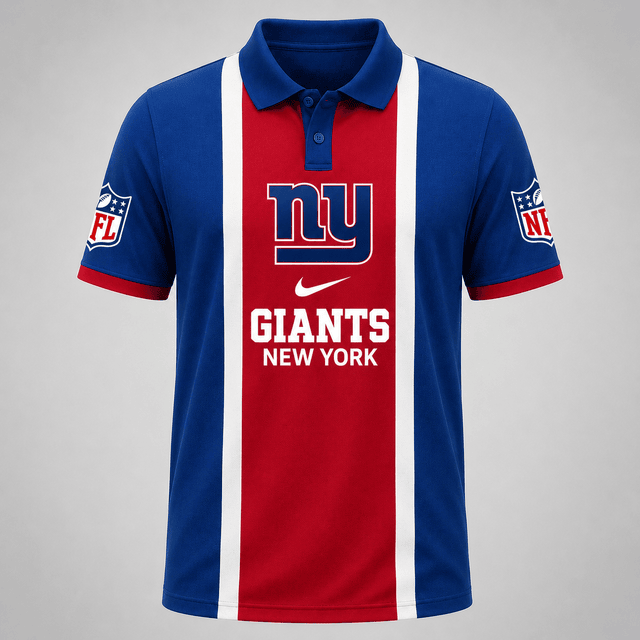 [SPECIAL OFFER] NEW CUSTOMIZED NFL32 NYG THE GIANTS POLO SHIRT