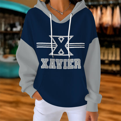 [BIG DEAL] PERSONALIZED UNI32 XAV XAVIER MUSKETEERS RIBBED HOODIE & SWEATSHIRT