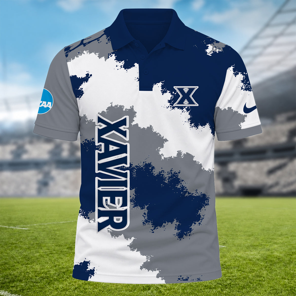 [BIG DEAL] PERSONALIZED UNI32 XAV XAVIER MUSKETEERS MULTICOLOR POLO SHIRT