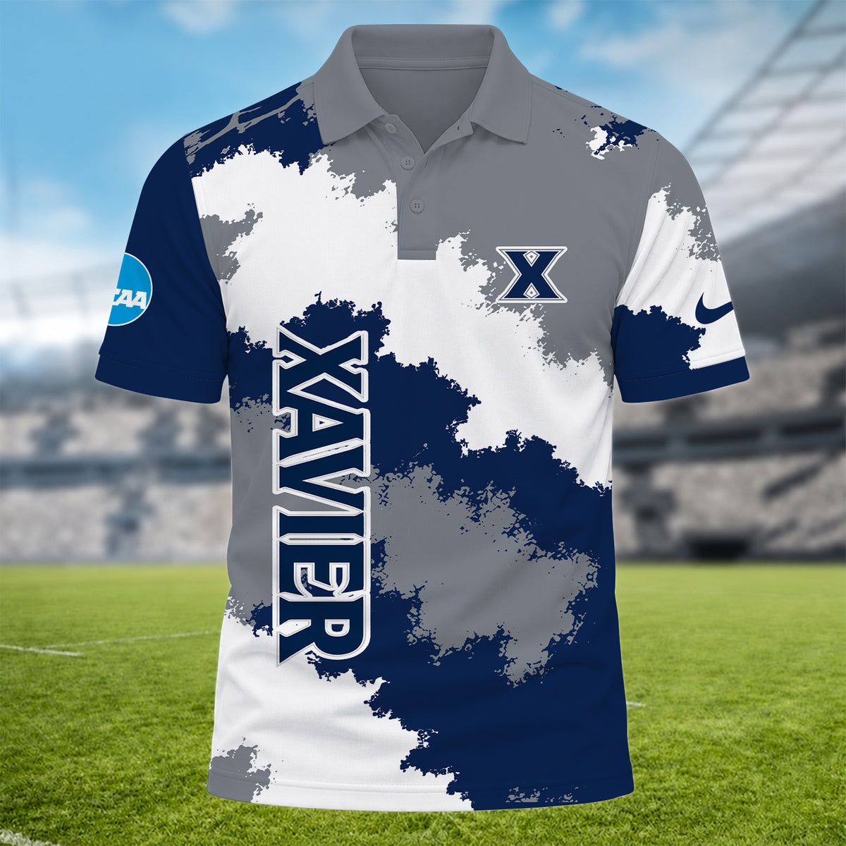 [BIG DEAL] PERSONALIZED UNI32 XAV XAVIER MUSKETEERS MULTICOLOR POLO SHIRT