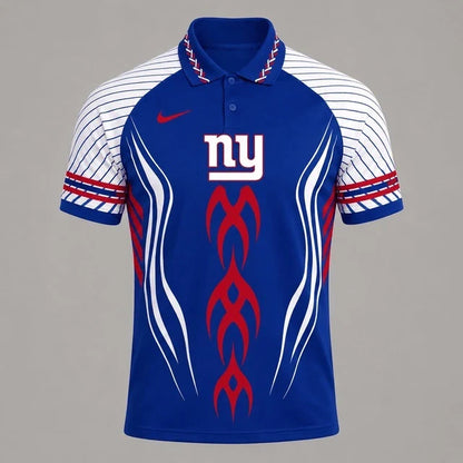 [SPECIAL OFFER] NEW CUSTOMIZED NFL32 NYG NEW YORK GIANTS POLO SHIRT