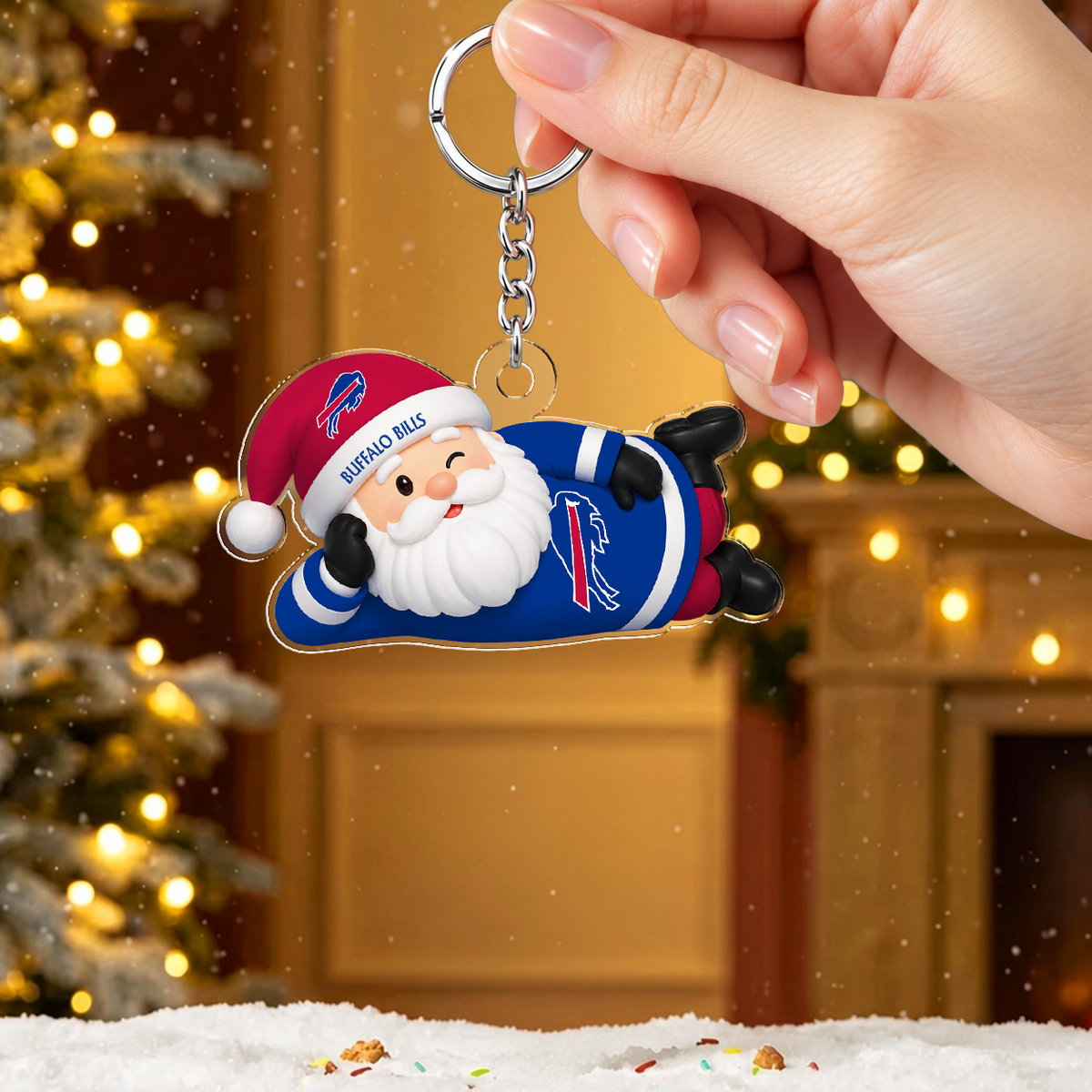 [SPECIAL OFFER] NEW CUSTOMIZED NFL03 BFB THE BILLS ACRYLIC KEYCHAIN