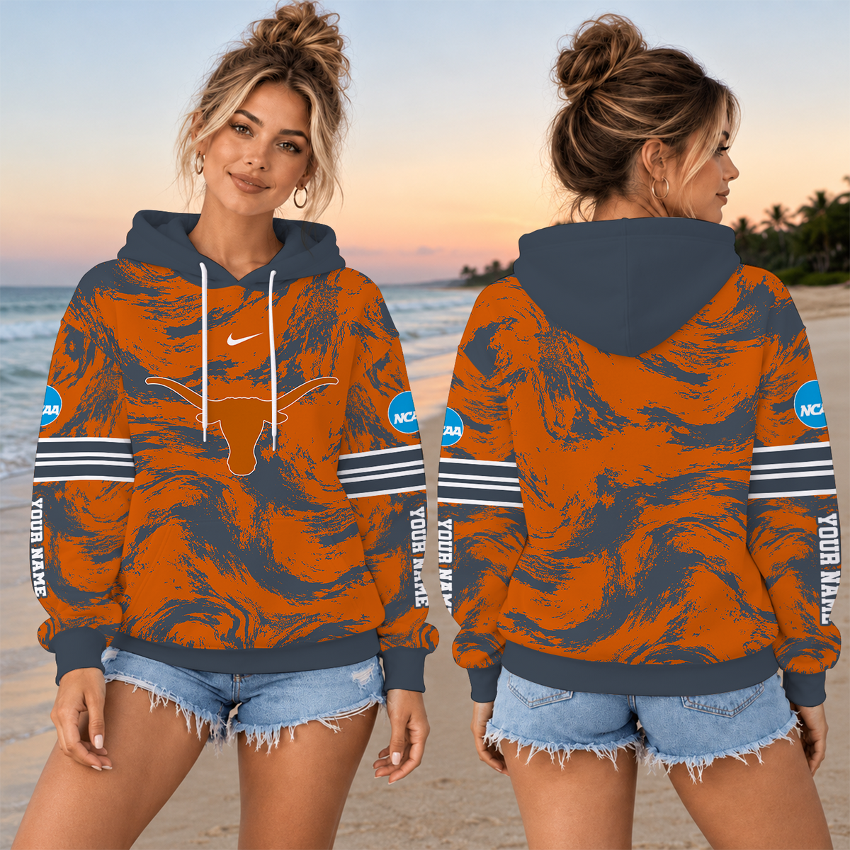 [BIG SALE] PERSONALIZED UNI04 TXL TEXAS LONGHORNS T-SHIRT, HOODIE & ZIP HOODIE