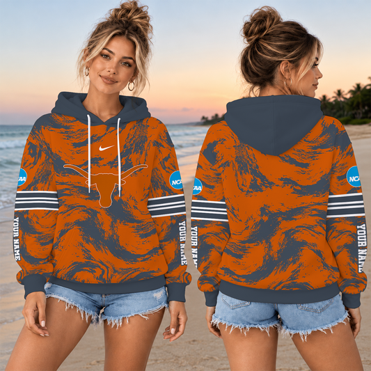 [BIG SALE] PERSONALIZED UNI04 TXL TEXAS LONGHORNS T-SHIRT, HOODIE & ZIP HOODIE