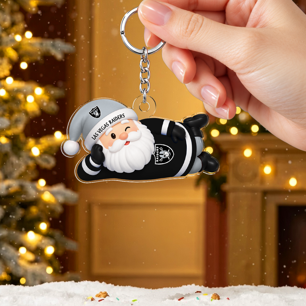 [SPECIAL OFFER] NEW CUSTOMIZED NFL07 LVR THE RAIDERS ACRYLIC KEYCHAIN
