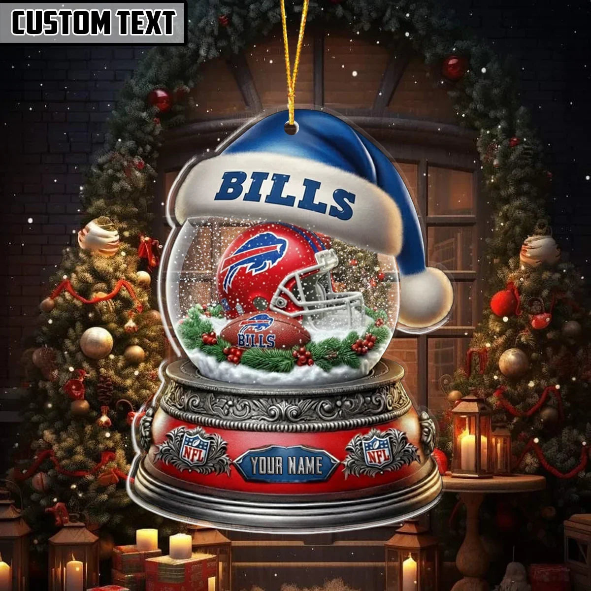 [SPECIAL OFFER] NEW CUSTOMIZED NFL03 BFB THE BILLS ACRYLIC ORNAMENT