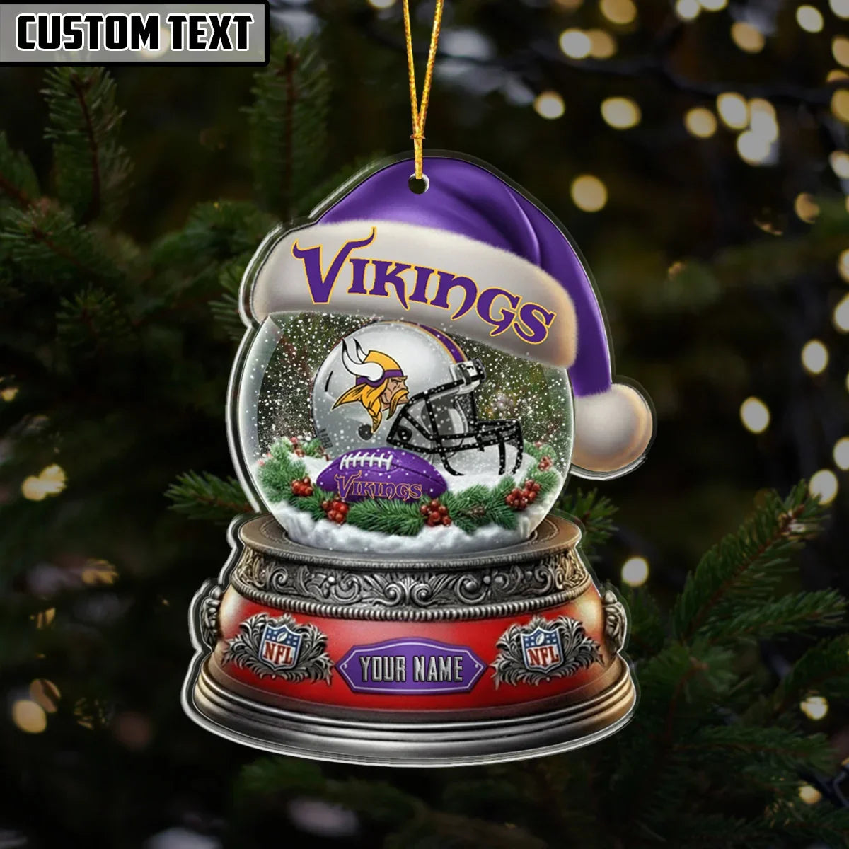 [SPECIAL OFFER] NEW CUSTOMIZED NFL05 MVK THE VIKINGS ACRYLIC ORNAMENT