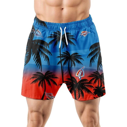 [HOT DEAL] NEW CUSTOMIZED NBA01 OCT OKLAHOMA CITY THUNDER UNISEX HAWAIIAN SHIRT & SHORTS SET
