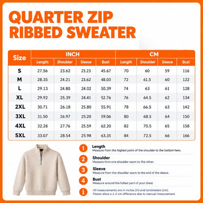 [SPECIAL OFFER] NEW CUSTOMIZED NFL14 PSB PITTSBURGH STEELERS QUARTER ZIP RIBBED SWEATER