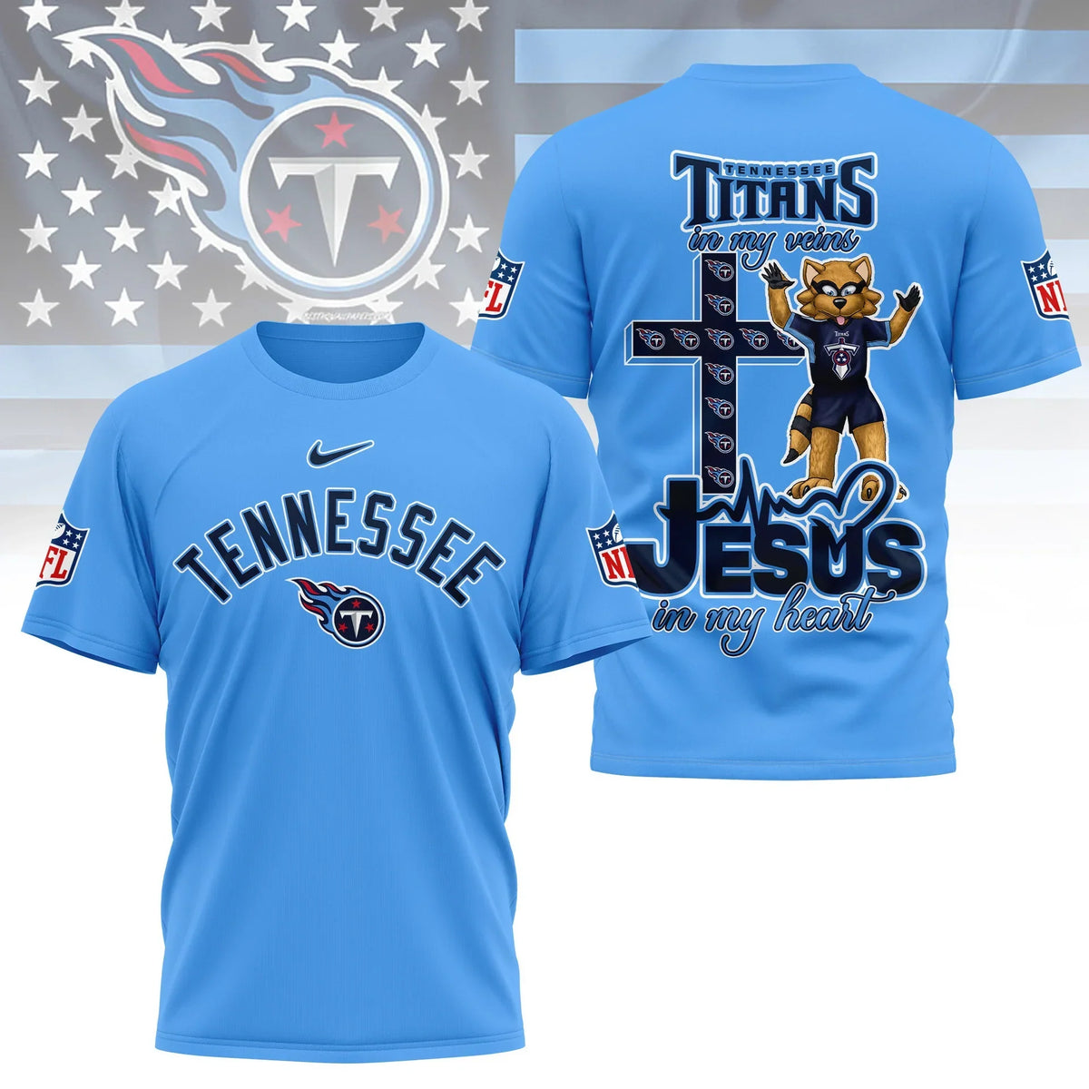 [SPECIAL OFFER] NEW CUSTOMIZED NFL31 TST TENNESSEE TITANS T-SHIRT | MULTIPLE COLORS AVAILABLE